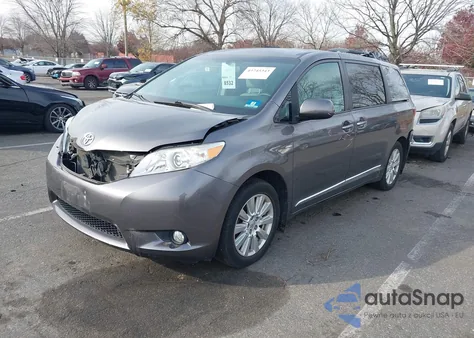 2017 Toyota Sienna Xle 7 Passenger z USA, uszkodzony, nr VIN 5TDDZ3DC0HS186287